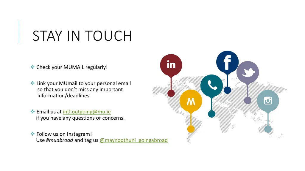 stay in touch