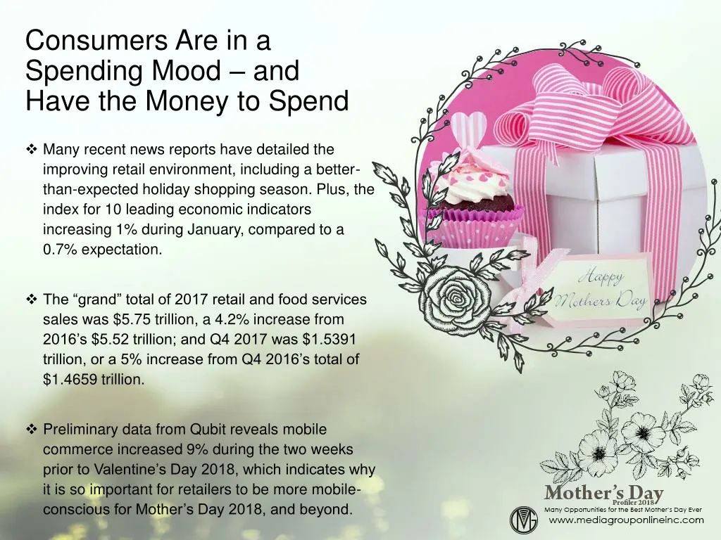 consumers are in a spending mood and have