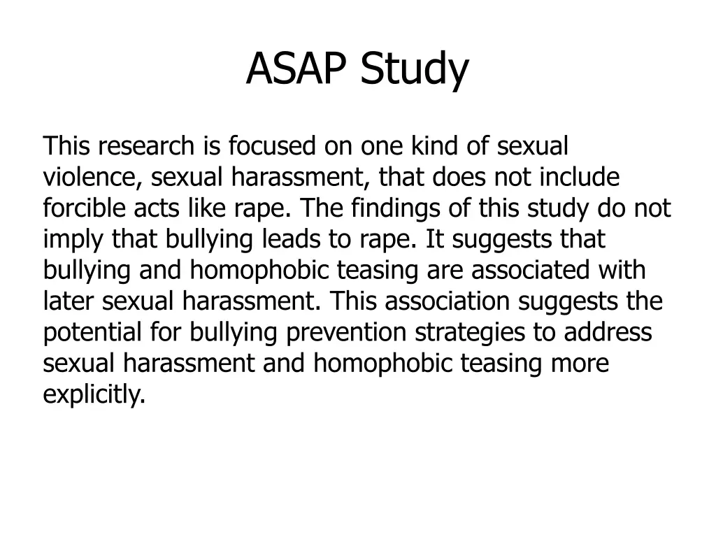 asap study
