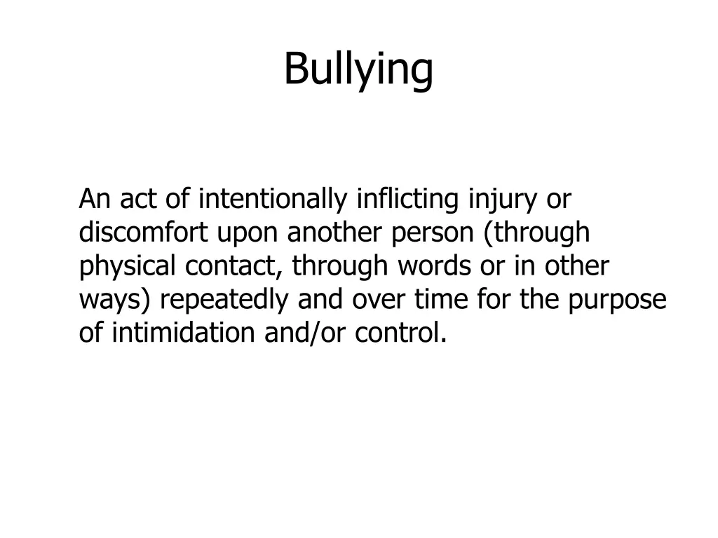 bullying
