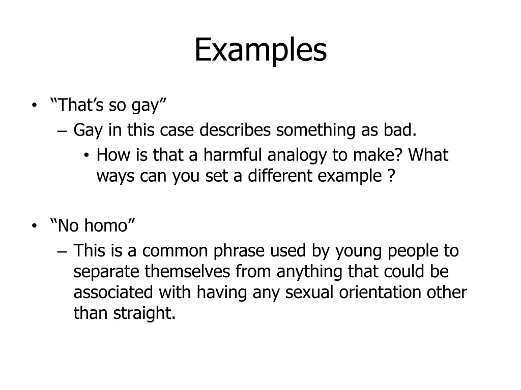 examples