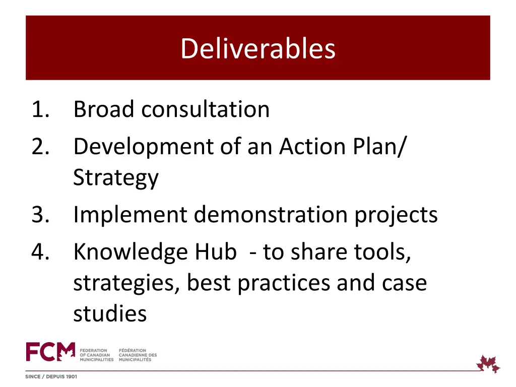 deliverables