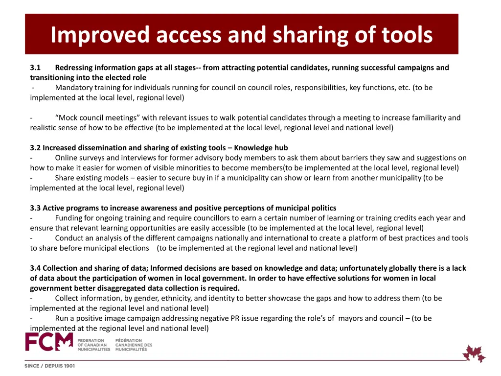 improved access and sharing of tools
