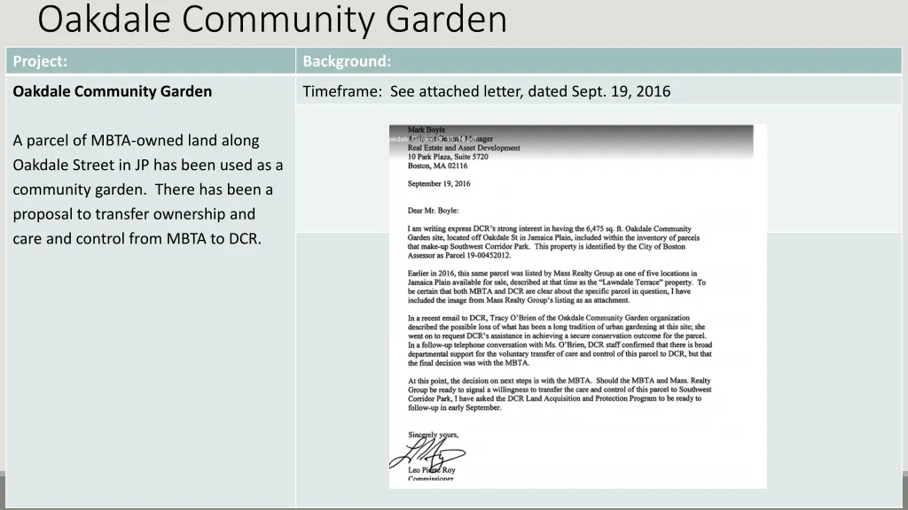 oakdale community garden
