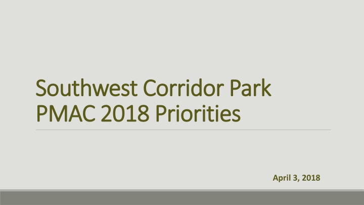 southwest corridor park southwest corridor park