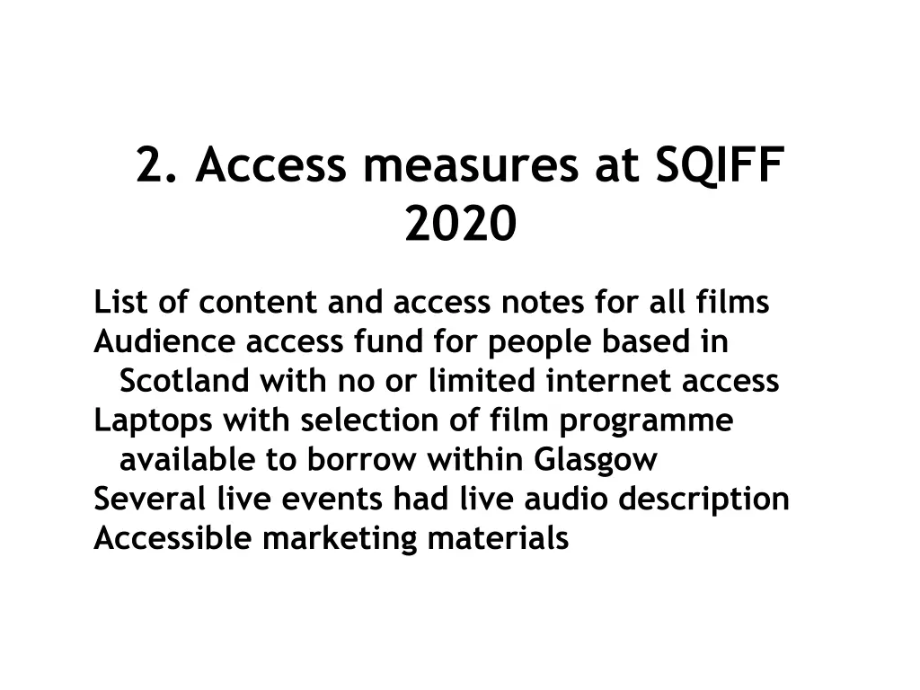 2 access measures at sqiff 2020 1