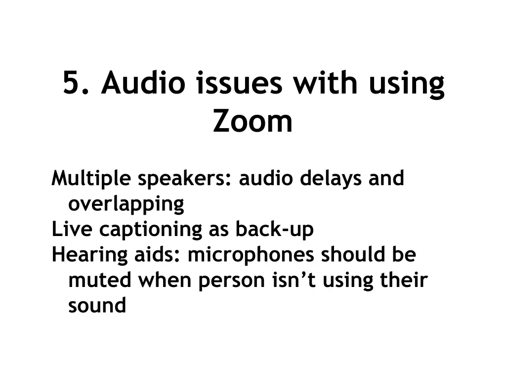 5 audio issues with using zoom
