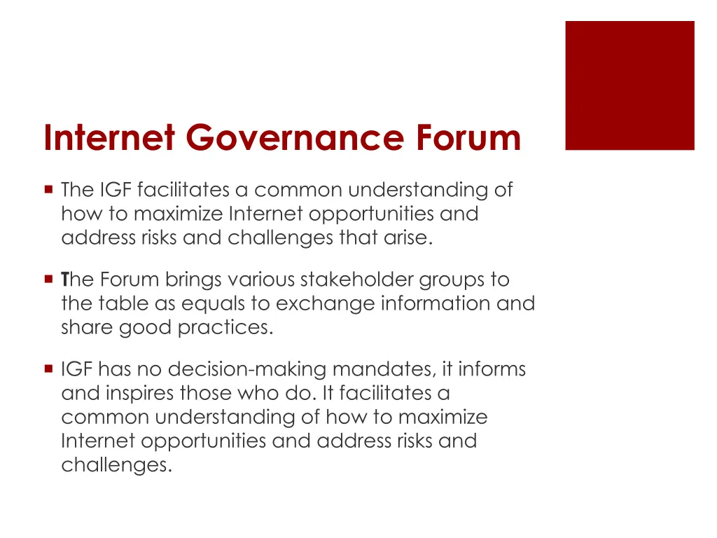 internet governance forum 1