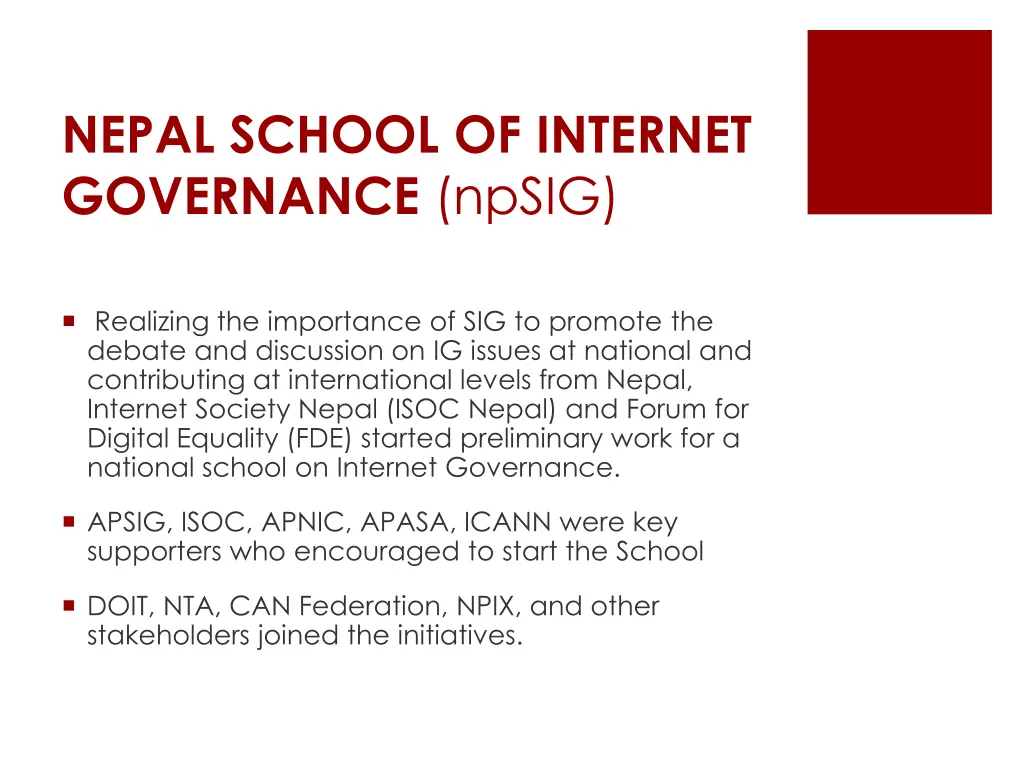 nepal school of internet governance npsig