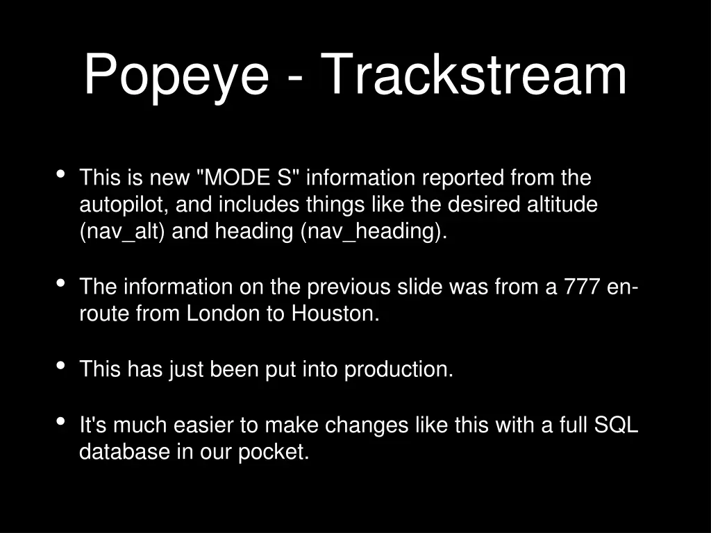 popeye trackstream 7
