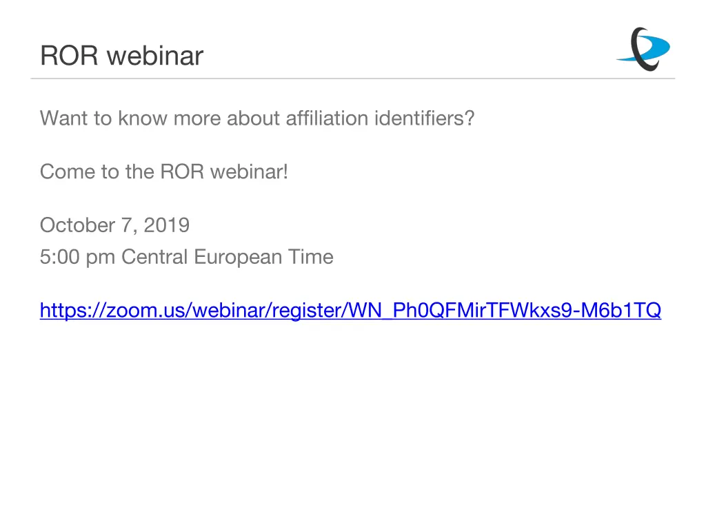 ror webinar