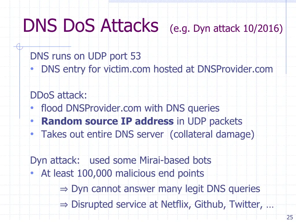 dns dos attacks e g dyn attack 10 2016