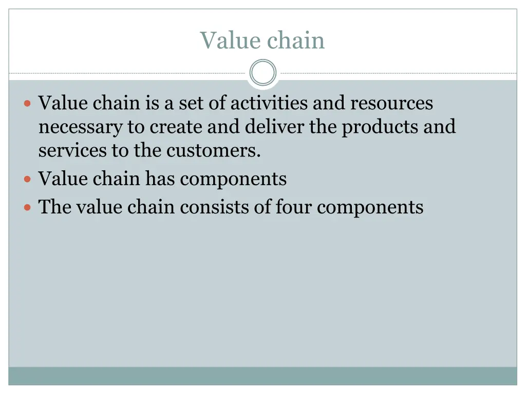 value chain