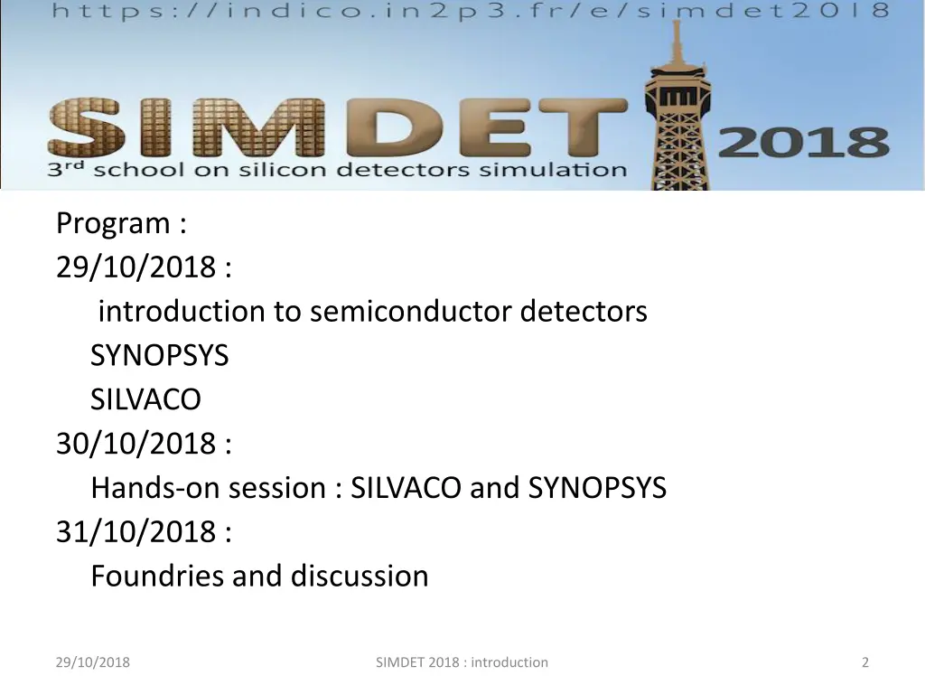 program 29 10 2018 introduction to semiconductor