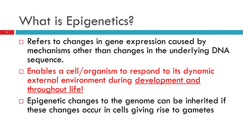 what is epigenetics