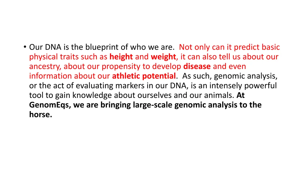 our dna is the blueprint of who we are not only 1