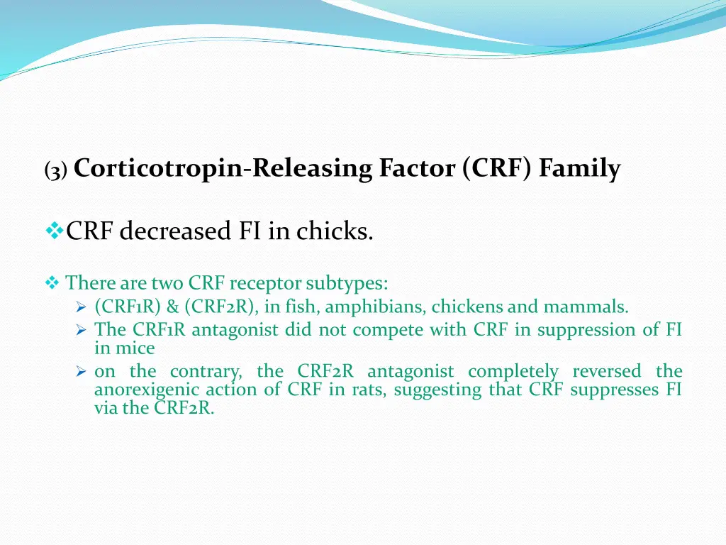 3 corticotropin releasing factor crf family