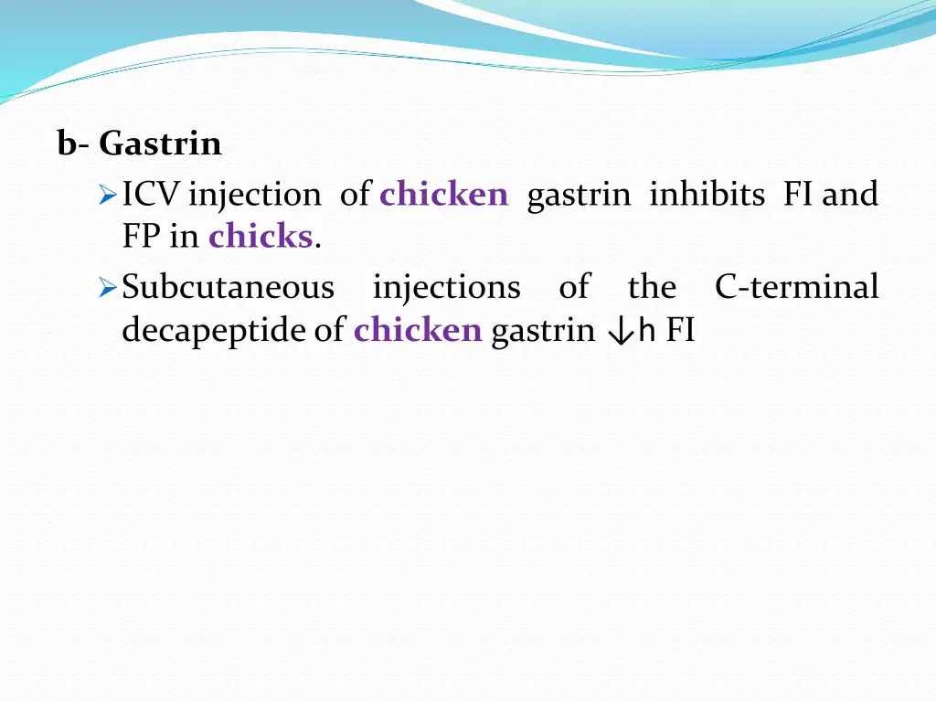 b gastrin