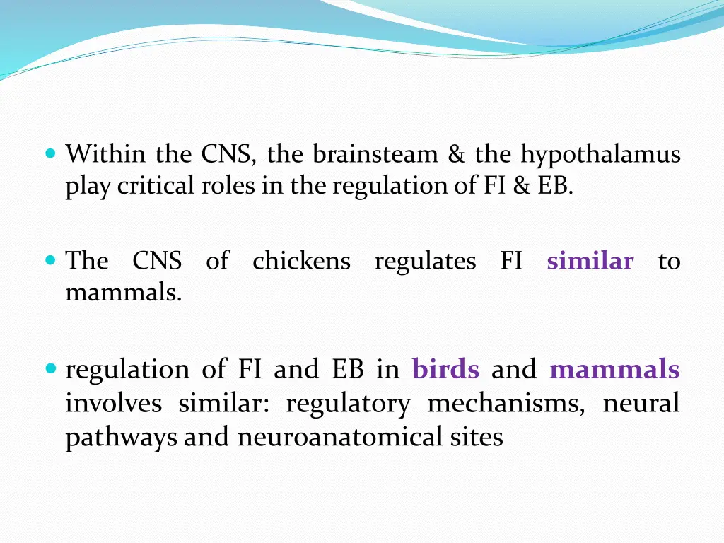 within the cns the brainsteam the hypothalamus
