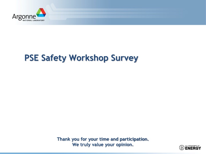 pse safety workshop survey