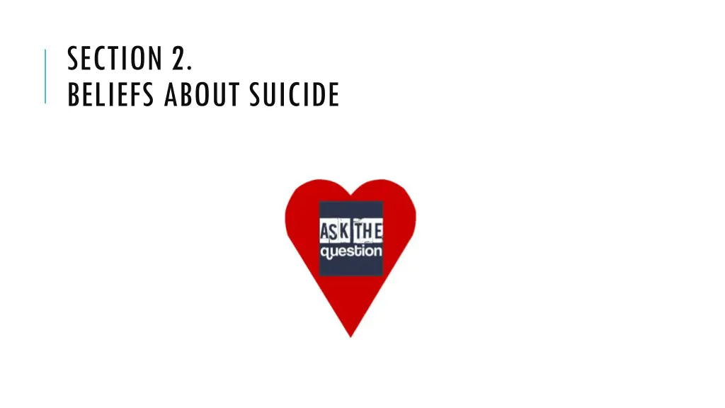 section 2 beliefs about suicide