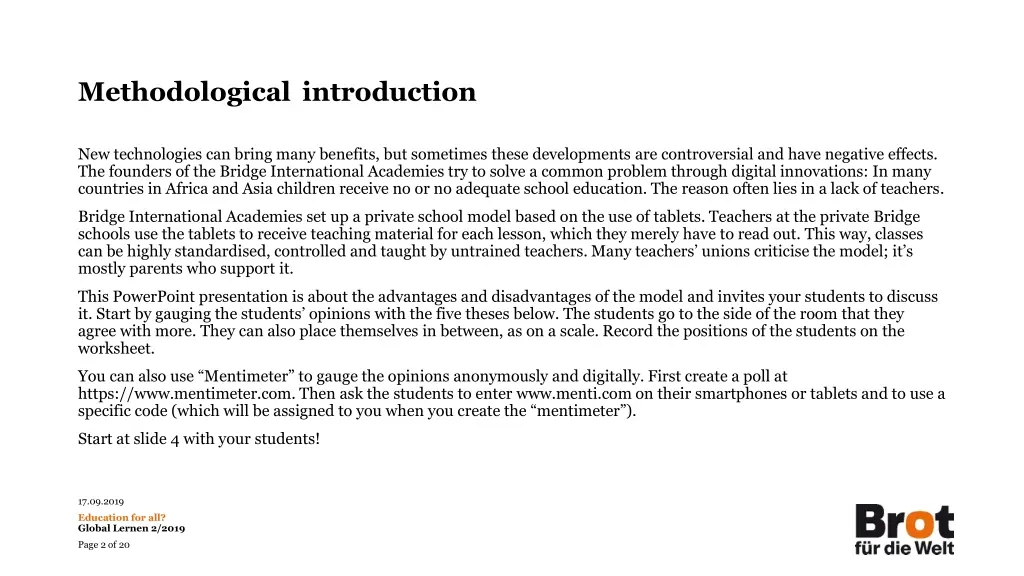 methodological introduction