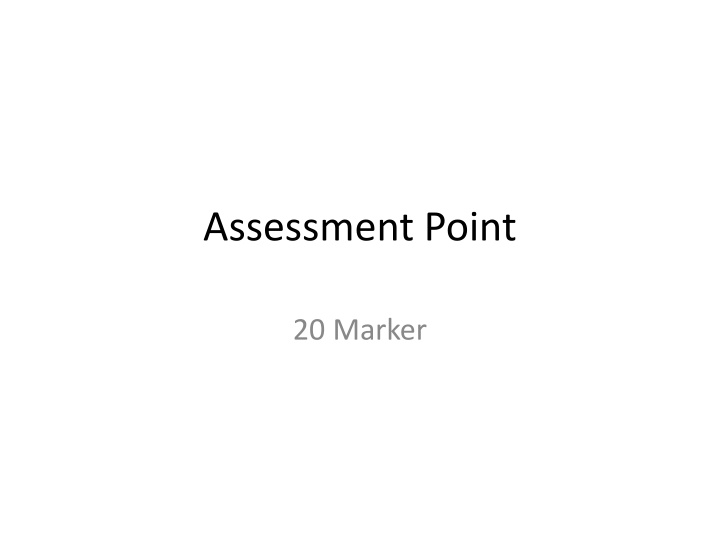 assessment point