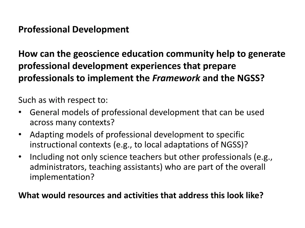 professional development 4