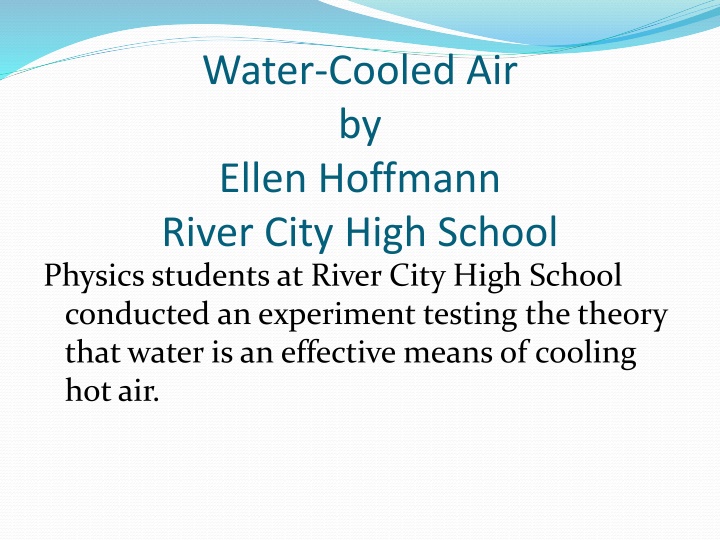 water cooled air by ellen hoffmann river city