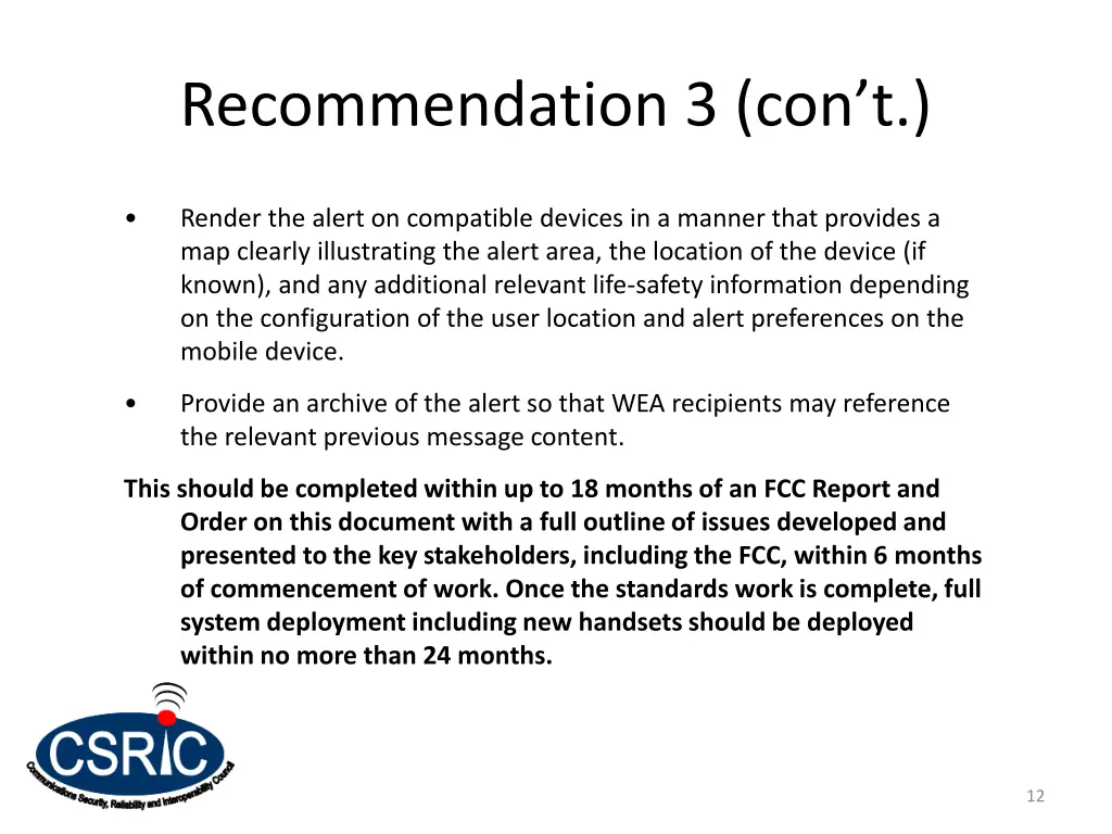 recommendation 3 con t 1