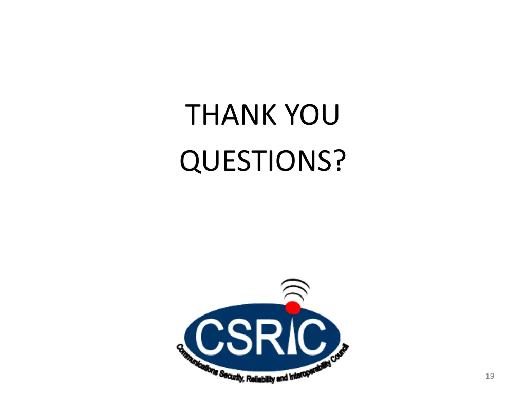 thank you questions