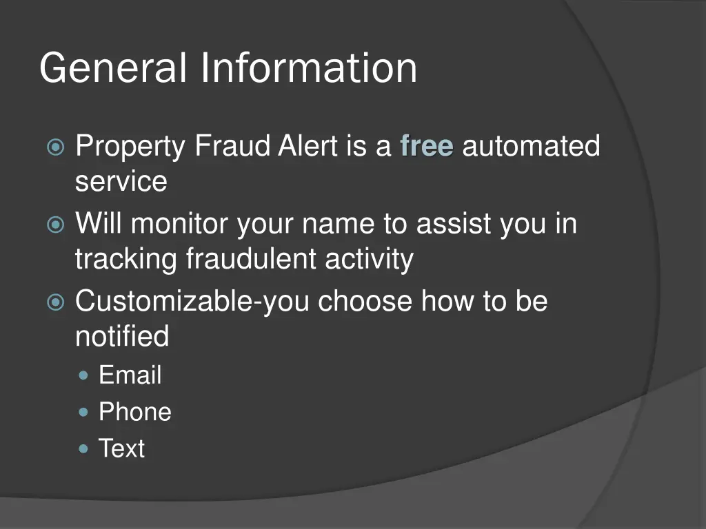 general information