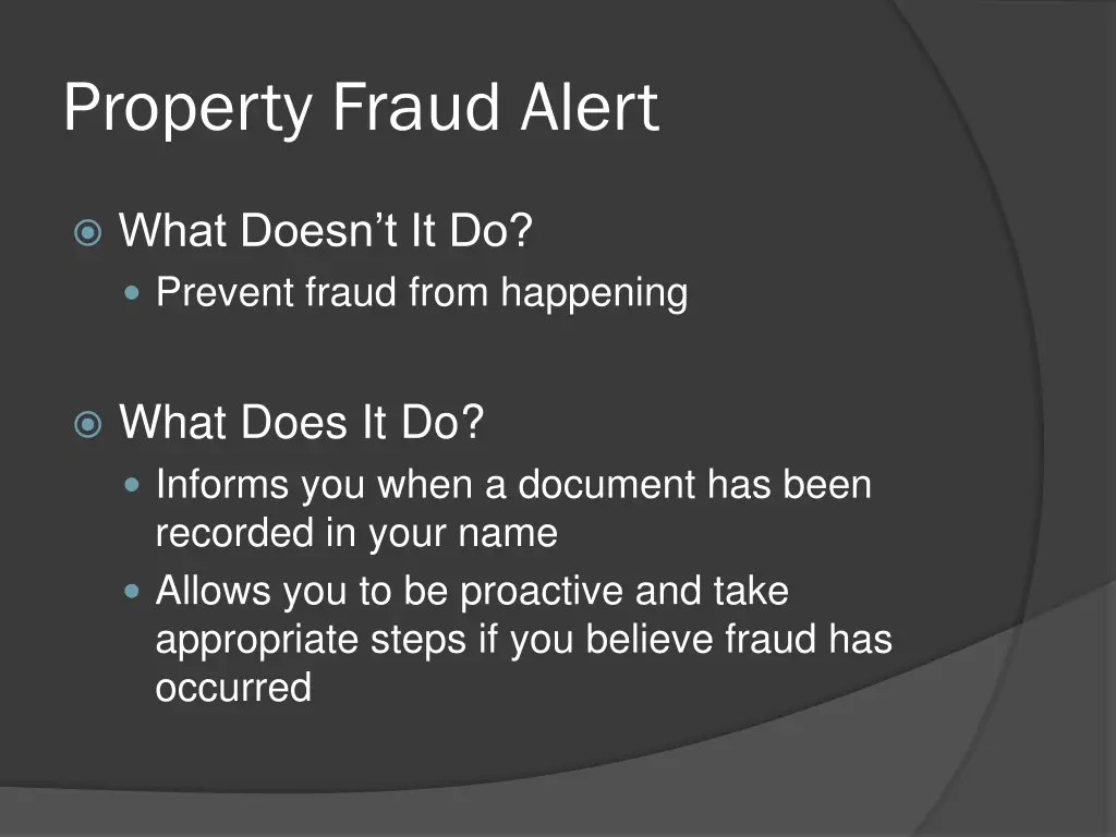 property fraud alert