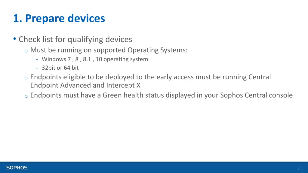 1 prepare devices