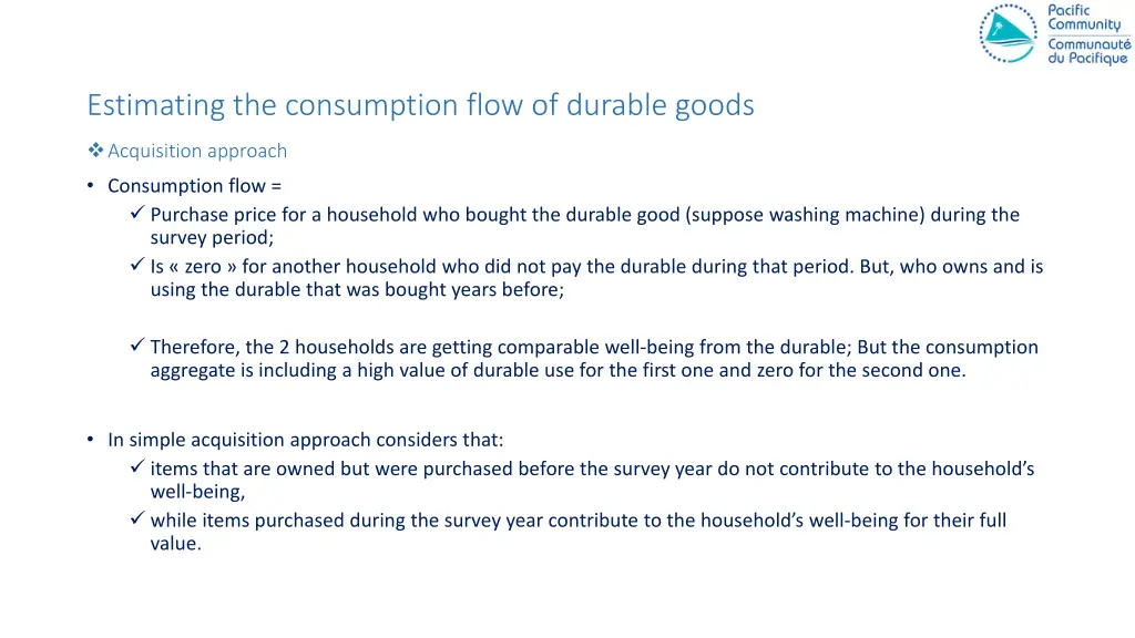 estimating the consumption flow of durable goods 1