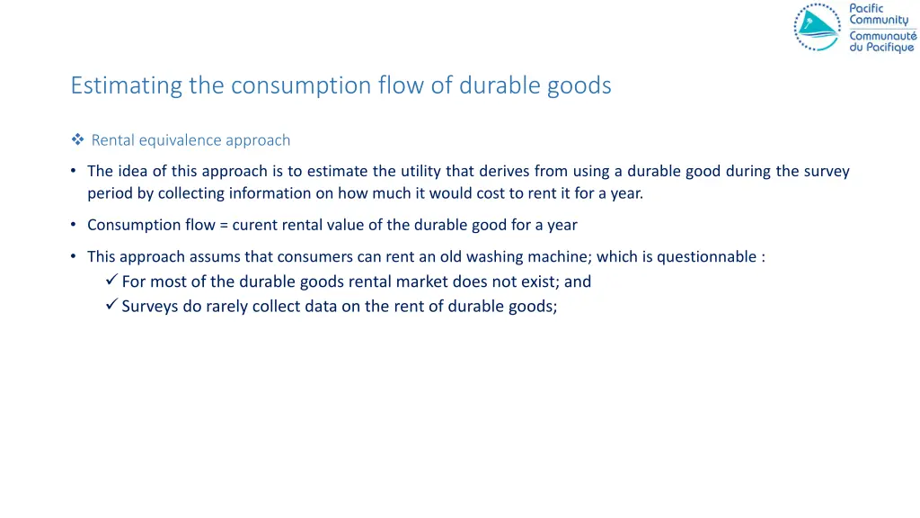estimating the consumption flow of durable goods 2