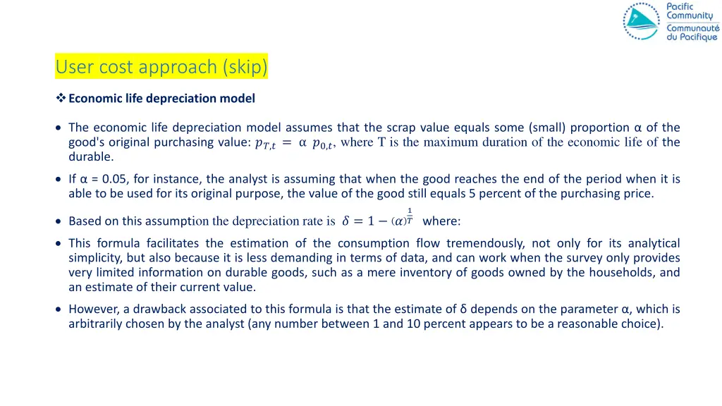 user cost approach skip 2
