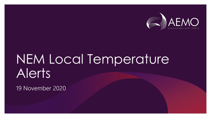 nem local temperature alerts 19 november 2020