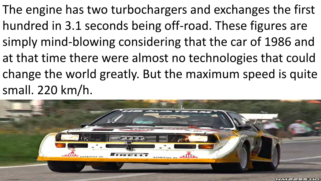 the engine has two turbochargers and exchanges