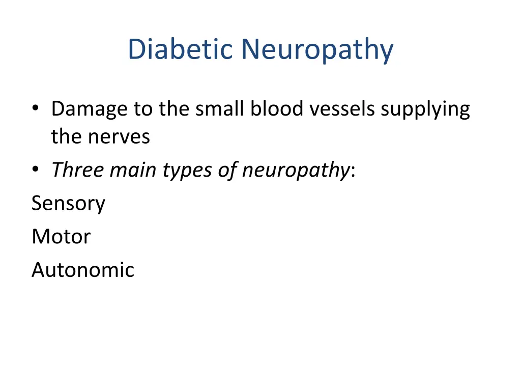 diabetic neuropathy