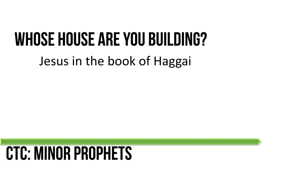 jesus in the book of haggai