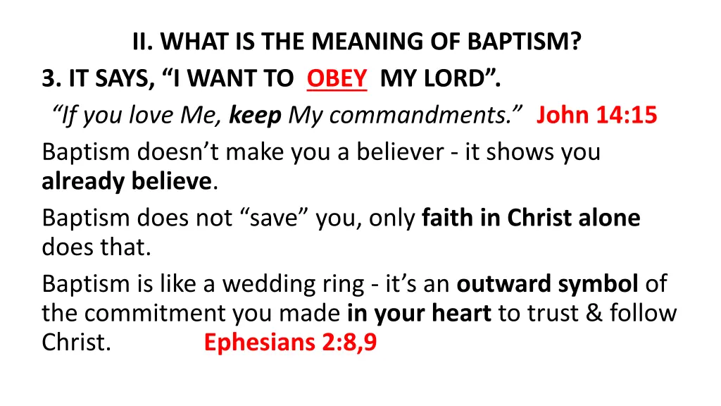 ii what is the meaning of baptism 3 it says