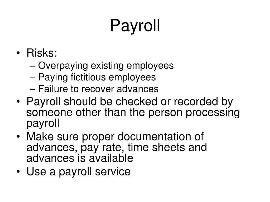 payroll