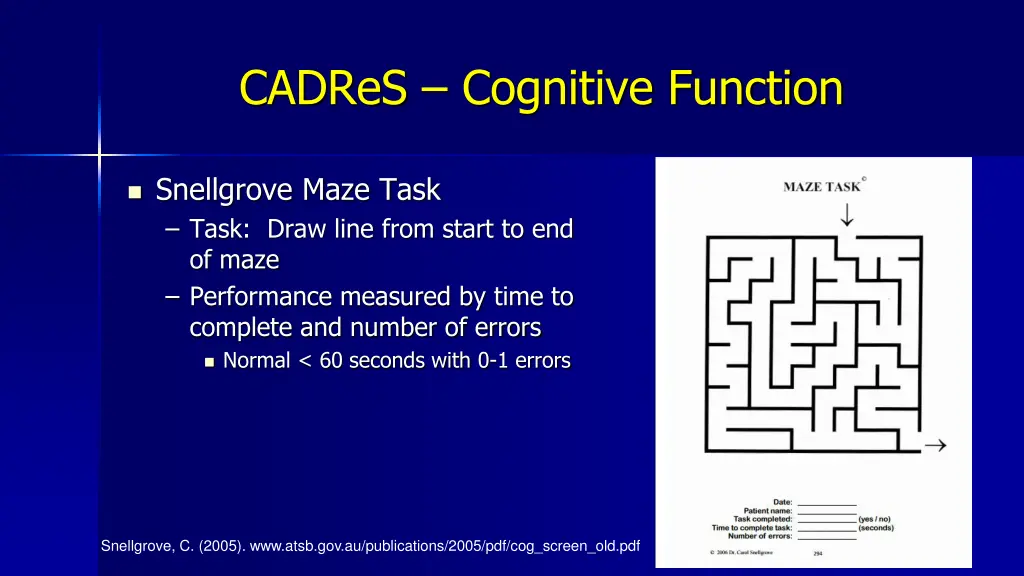 cadres cognitive function 3