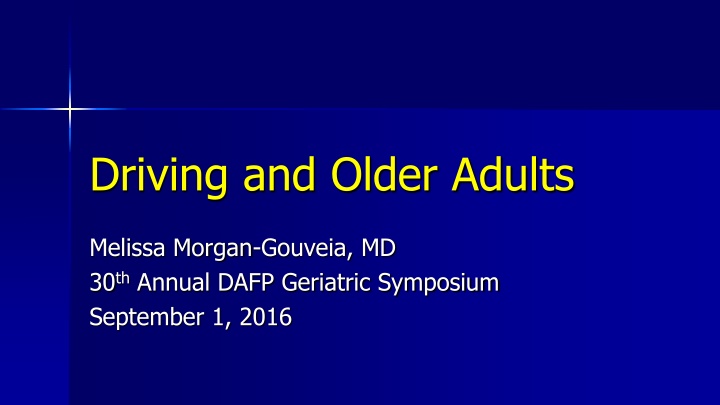 driving and older adults