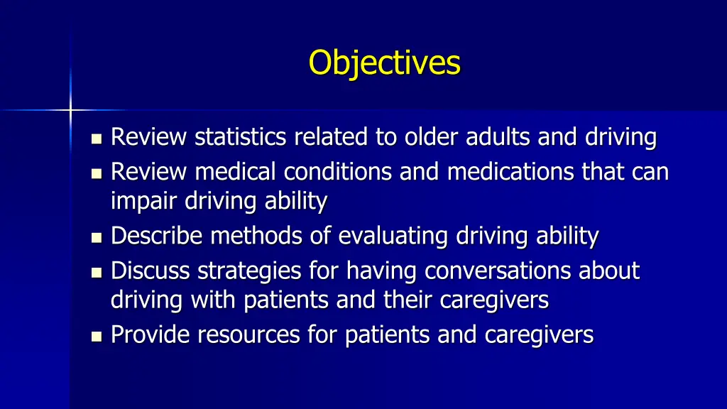 objectives