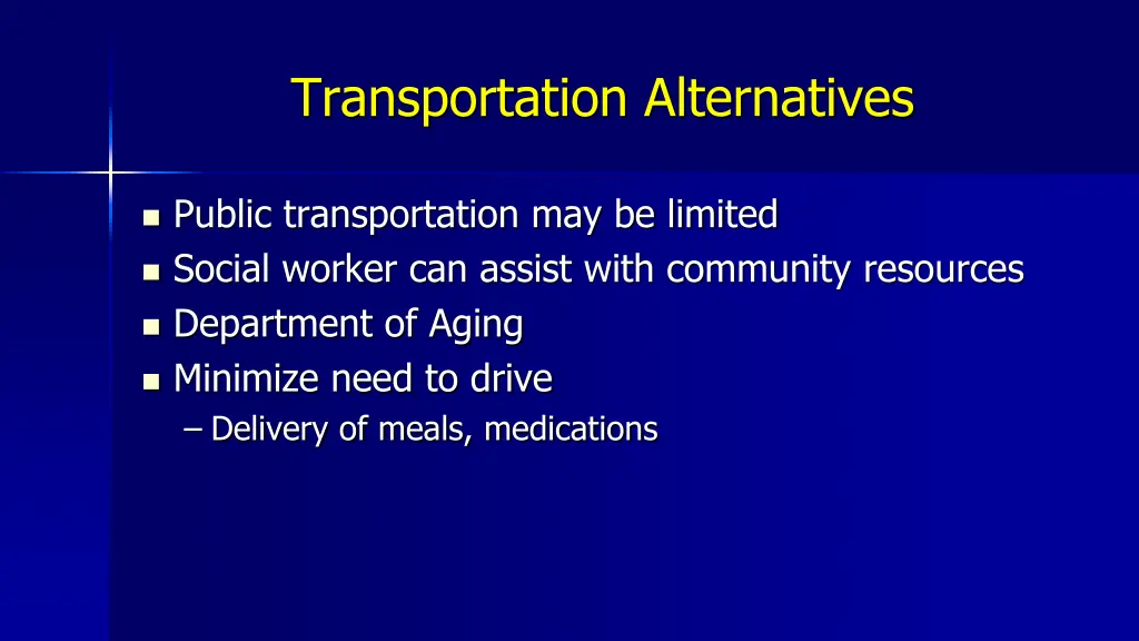 transportation alternatives