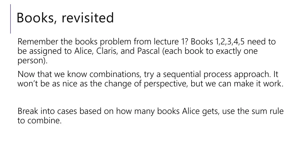 books revisited