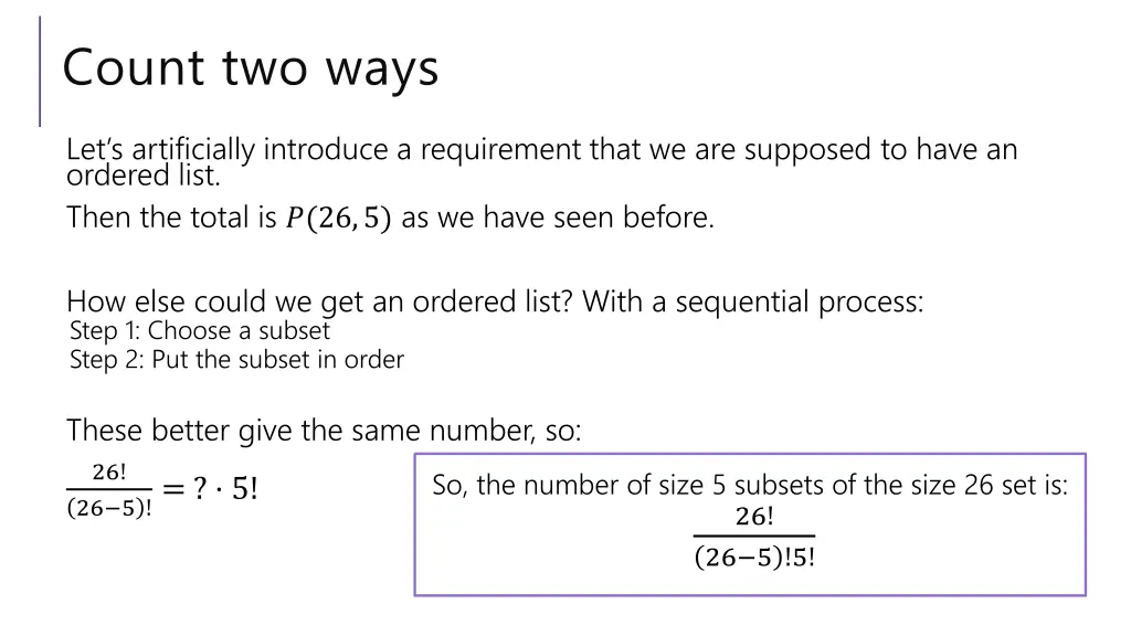 count two ways 1