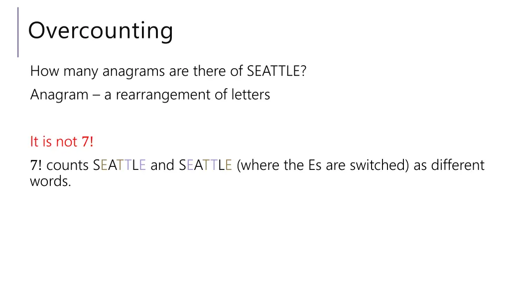 overcounting 1